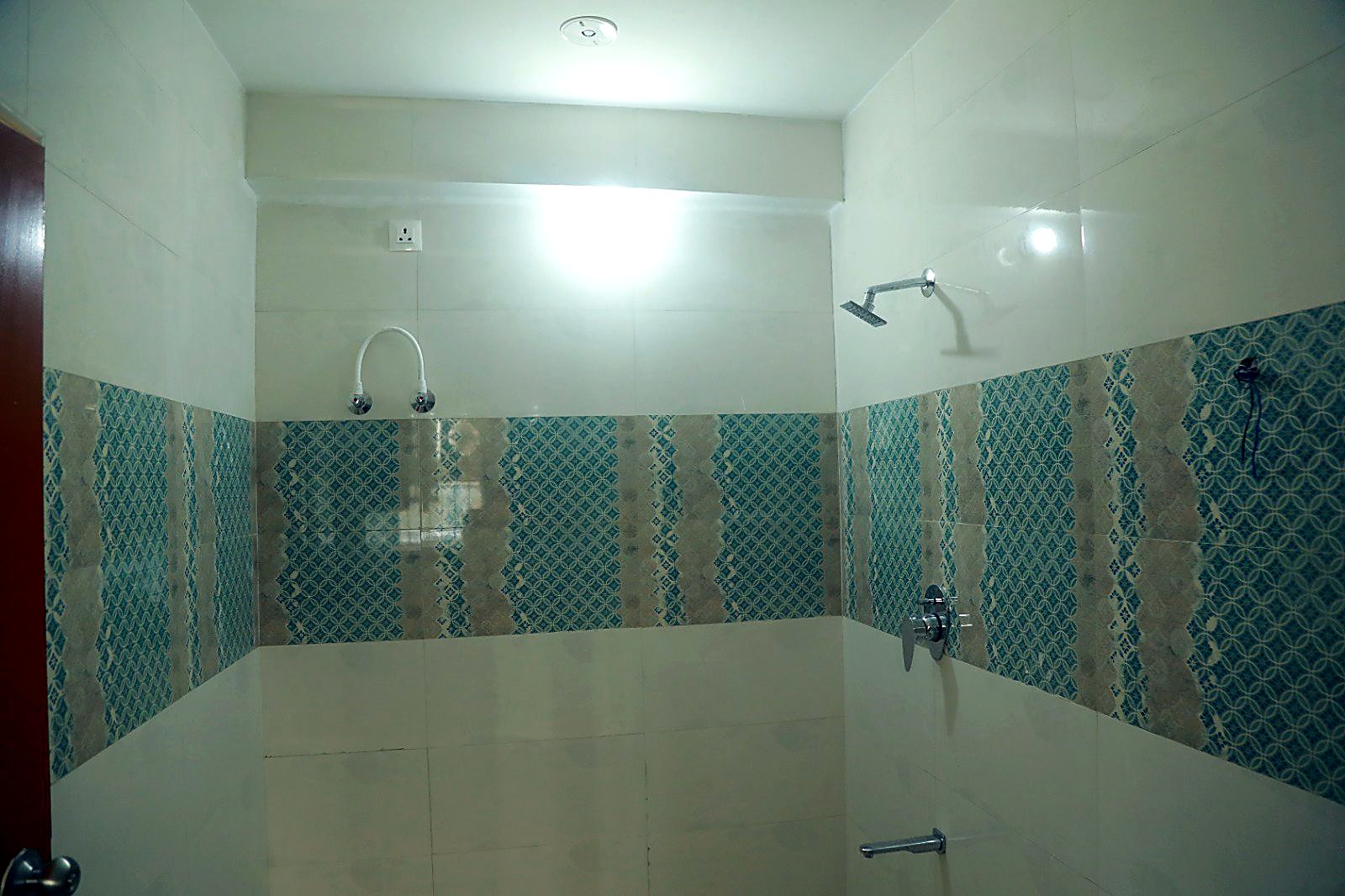 Bathroom with rain shower