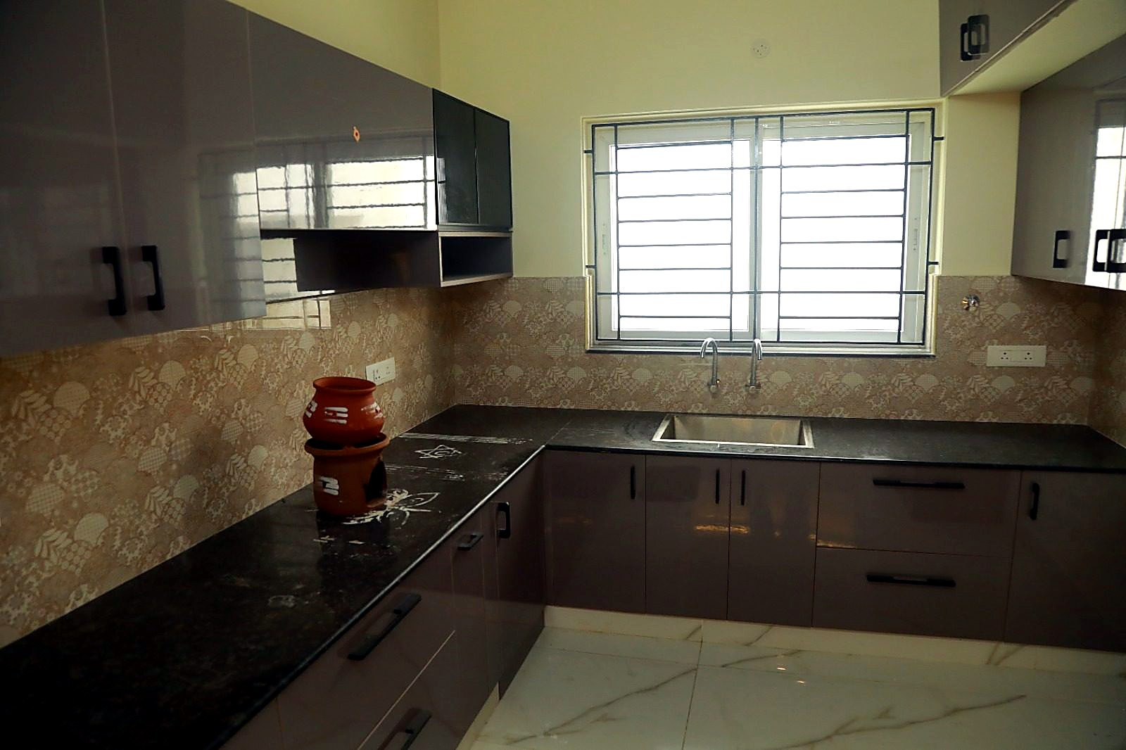 Kitchen with under-counter storage